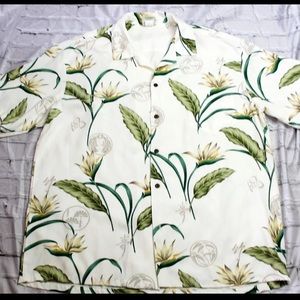 Winnie Fashion Rayon Hawaiian Shirt Bird Of Paradise Hawaiian Tribal Signs 2XL